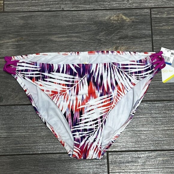 NWT GO by Gossip Palm Dazed Strappy Hipster Bikini Bottoms Size XL X-Large New - Picture 6 of 11